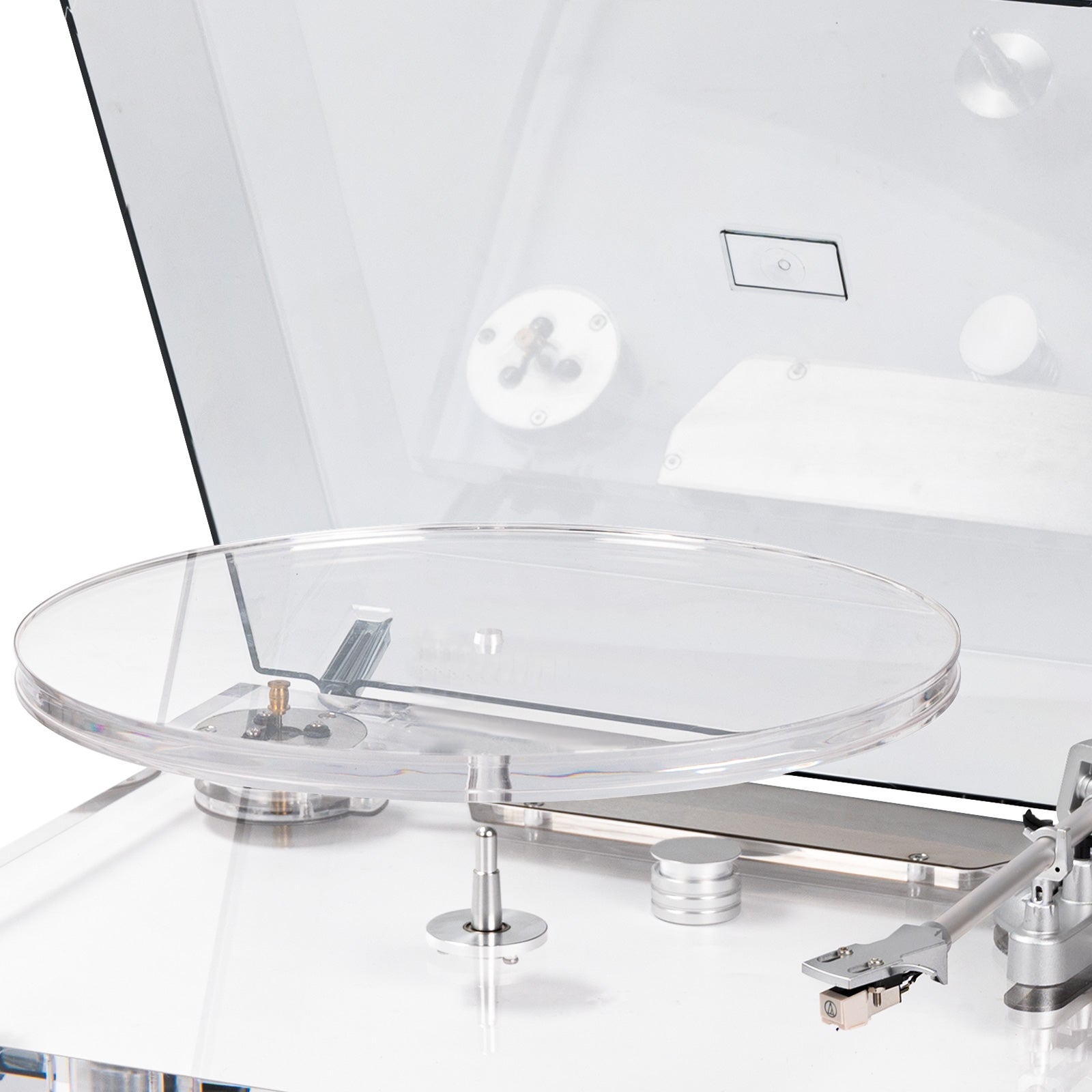 Platine Vinyle Transparente Bluetooth – Design Hi-Fi Premium | AVA Glas