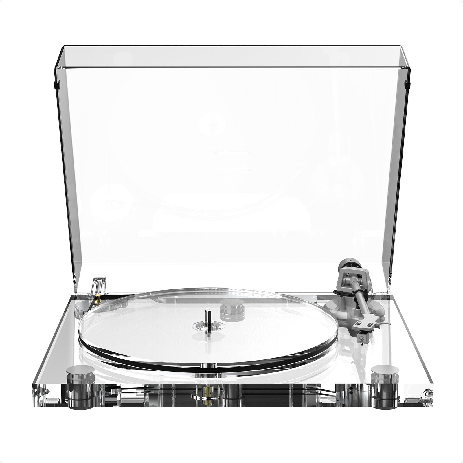 Platine Vinyle Transparente Bluetooth – Design Hi-Fi Premium | AVA Glas