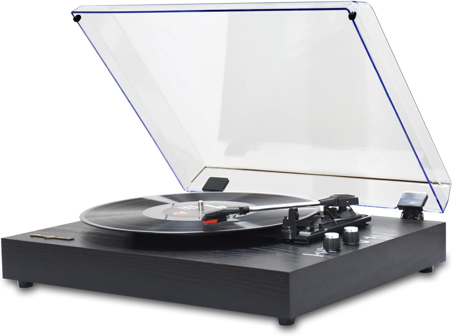 Platine vinyle Bluetooth – Design noyer