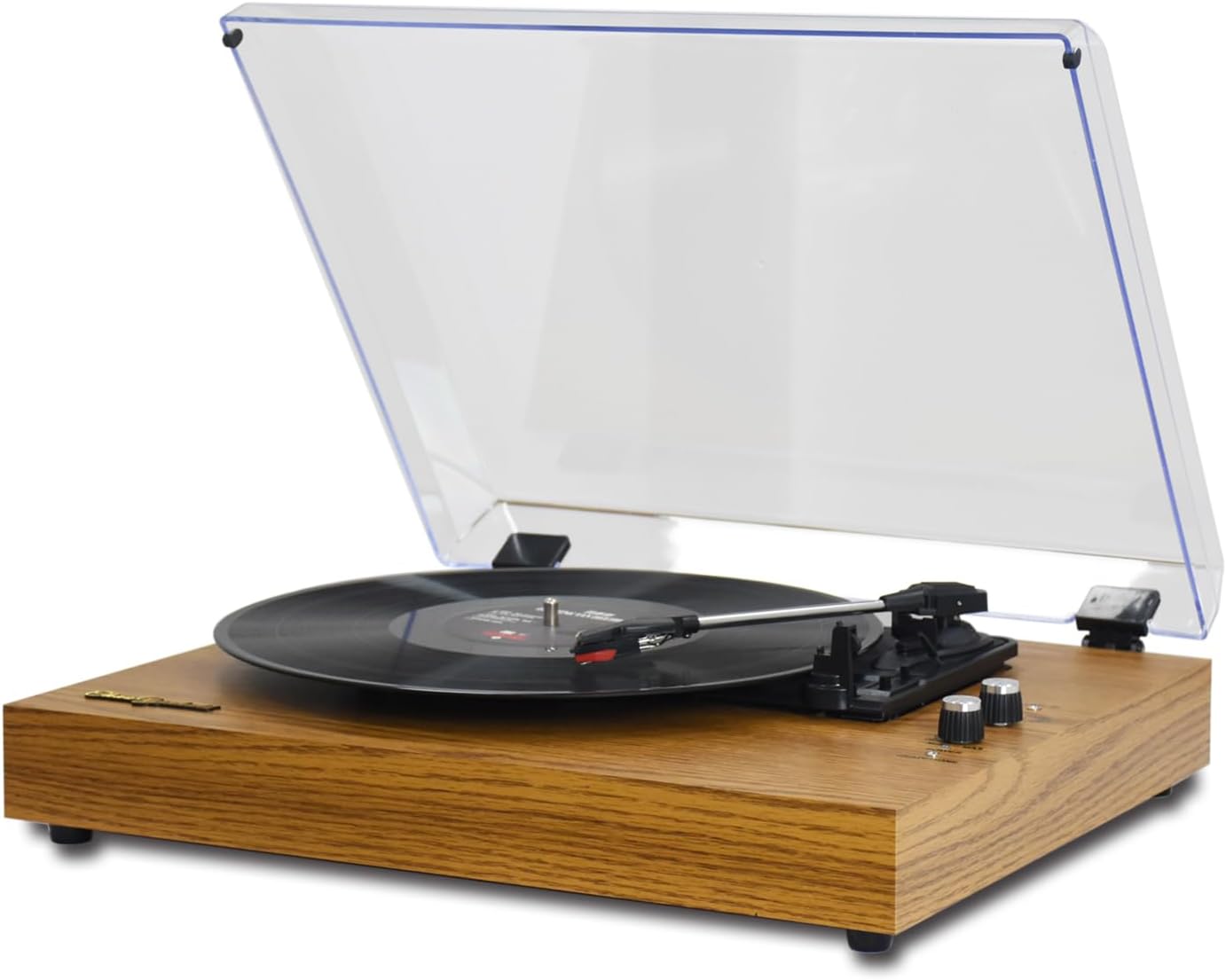 Platine vinyle Bluetooth – Design noyer