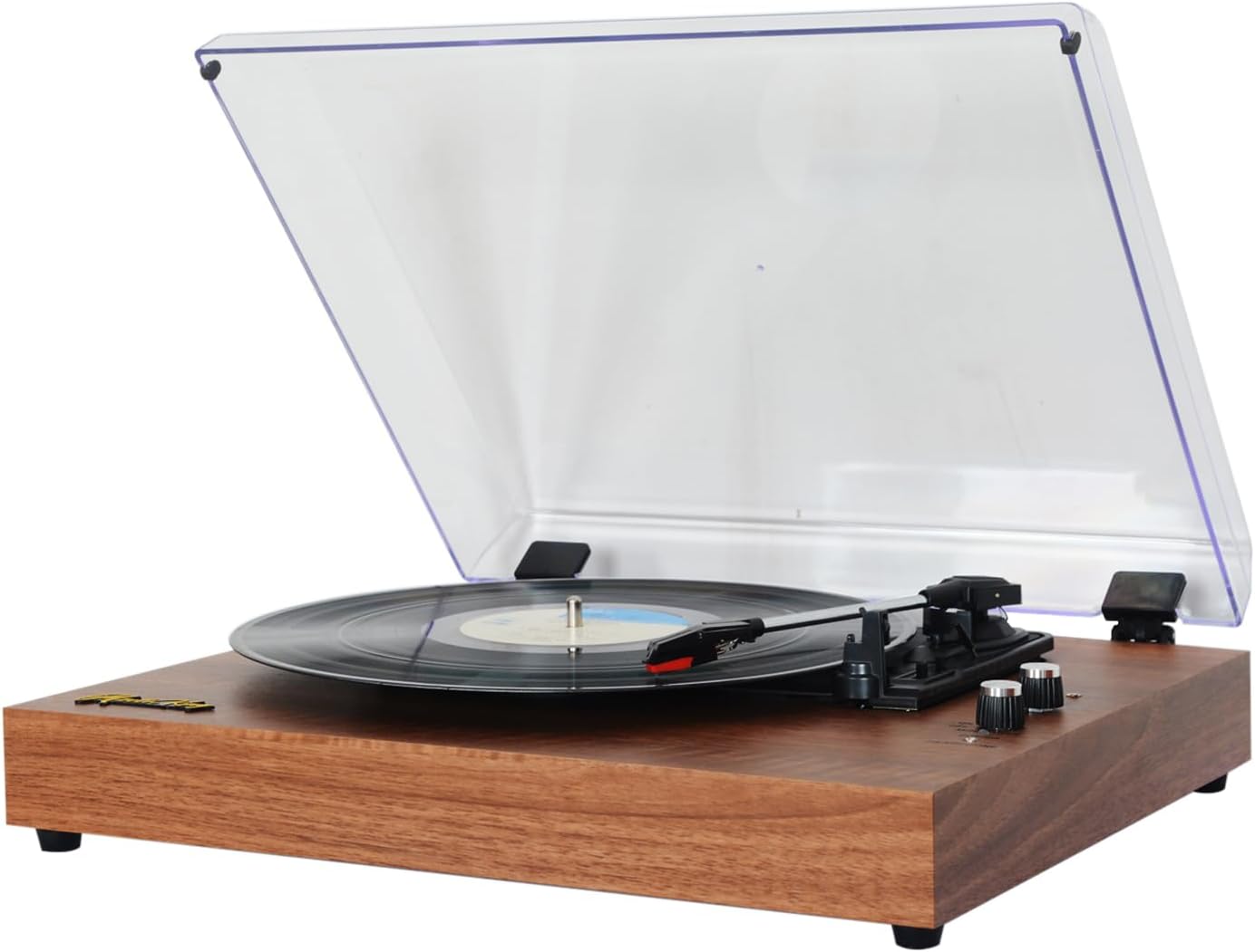 Platine vinyle Bluetooth – Design noyer